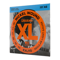 D'Addario EXL110 Nickel Wound Electric Guitar Strings, Regular Light, 10-46