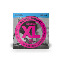 D'Addario EXL120+ Nickel Wound Electric Guitar Strings, Super Light Plus, 9.5-44 D'Addario EXL120+ Nickel Wound Electric Guitar Strings, Super Light Plus, 9.5-44
