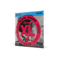 D'Addario EXL145 Nickel Wound Electric Guitar Strings, Heavy, 12-54 with Plain Steel 3rd
