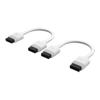 CORSAIR iCUE LINK 100mm Straight/Straight Cables - White