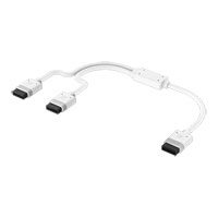 CORSAIR iCUE LINK 600mm Straight/Straight Y-Cable - White