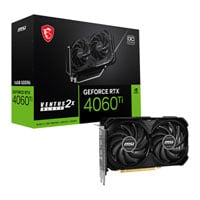 MSI NVIDIA GeForce RTX 4060 Ti 16GB VENTUS 2X BLACK OC Ada Lovelace Graphics Card