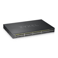 Zyxel 48-Port GS1920-48HPv2 Smart Managed Gigabit PoE Switch 375W