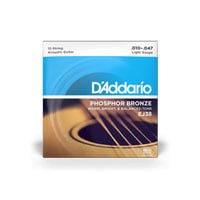 D'Addario EJ38 12-String Phosphor Bronze Acoustic Guitar Strings, Light, 10-47 D'Addario EJ38 12-String Phosphor Bronze Acoustic Guitar Strings, Light, 10-47