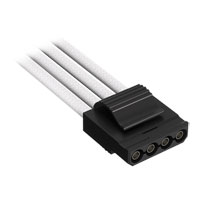 Corsair Premium White Individually Sleeved Peripheral Power (Molex) Type-5 PSU Cable
