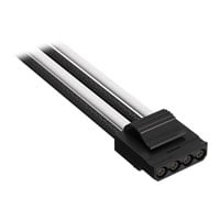 Corsair Premium Black/White Individually Sleeved Peripheral Power (Molex) Type-5 PSU Cable