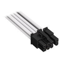 Corsair Premium White Individually Sleeved PCIe Single Connector Type-5 PSU Cable