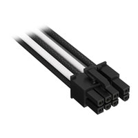 Corsair Premium Black/White Individually Sleeved PCIe Single Connector Type-5 PSU Cable