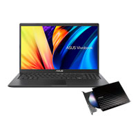 ASUS Vivobook 15 15" Laptop + ASUS LITE Portable USB DVD Re-Writer Bundle