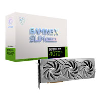 MSI NVIDIA GeForce RTX 4070 Ti 12GB GAMING X SLIM WHITE Ada Lovelace Graphics Card