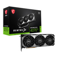 MSI NVIDIA GeForce RTX 4070 Ti VENTUS 3X E1 OC 12GB Ada Lovelace Graphics Card