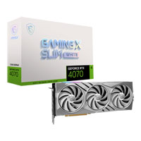 MSI NVIDIA GeForce RTX 4070 12GB GAMING X SLIM WHITE Ada Lovelace Graphics Card