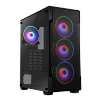 CiT Crossfire Mesh Mid-Tower Windowed Black PC Gaming Case