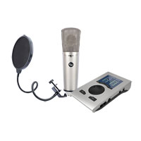 RME Babyface Pro FS - USB Audio Interface, Warm Audio WA-87 Microphone & Pop Filter