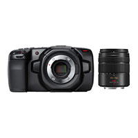 Blackmagic Design Pocket Cinema Camera 4K with Panasonic Lumix 45-150mm Lens