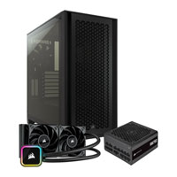 Corsair 4000D Airflow Black + iCUE H100i RGB ELITE + RM750 Bundle