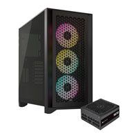 Corsair 4000D RGB Airflow Black Chassis + Corsair RM750 PSU Bundle