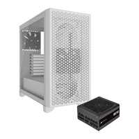Corsair 3000D Airflow White Chassis + Corsair RM750 PSU Bundle