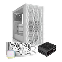 Corsair 3000D Airflow White + iCUE H100i RGB ELITE White + RM750 Bundle