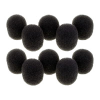 Rycote Miniature Black Lavalier Foam (10 Pack)