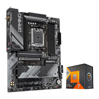 AMD Ryzen 7 7800X 3D Processor + Gigabyte B650 Gaming X AX Motherboard Bundle