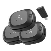 3-Pack HTC VIVE Ultimate VR Tracker and Wireless Dongle for VIVE XR Elite and Focus 3