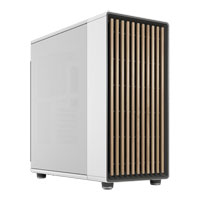 Fractal North XL Chalk White Mesh Side Panel Mid Tower PC Case