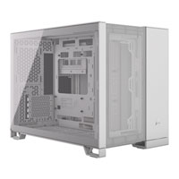 Corsair 2500D AIRFLOW White Dual Chamber Tempered Glass Micro ATX PC Case