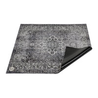 DRUMnBASE Vintage Persian Drum Stage Rug Grey - 185x160cm