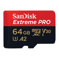 SanDisk 64GB Extreme PRO Micro SD UHS-I Memory Card
