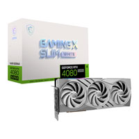 MSI NVIDIA GeForce RTX 4080 SUPER 16GB GAMING X SLIM WHITE Ada Lovelace Graphics Card