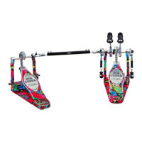 TAMA Iron Cobra 900 Marble Psychedelic Rainbow Power Glide Twin Pedal w/Carrying Case
