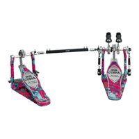 TAMA Iron Cobra 900 Marble Coral Swirl Power Glide Twin Pedal w/Carrying Case