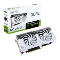 ASUS NVIDIA GeForce RTX 4070 SUPER 12GB DUAL WHITE OC Ada Lovelace Graphics Card
