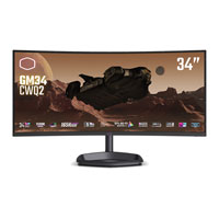 Cooler Master GM34-CWQ2 34" WQHD 165hz Quantum Dot VA Curved Gaming Monitor