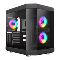 GameMax Hype Mid Tower Tempered Glass Black PC Gaming Case