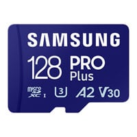 Samsung Pro Plus 128GB (2024) 4K Ready MicroSDXC Card UHS-I U3 with SD Adapter