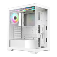 Vida Vetro White Tempered Glass ATX PC Gaming Case