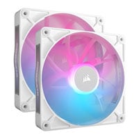 Corsair iCUE LINK RX140 RGB White Dual 140mm PWM Fan Starter Kit 2 Pack