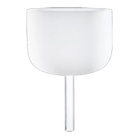 Meinl 10" Crystal Singing Bowl with Handle, Note F4, Heart Chakra - CSBH10F
