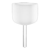 Meinl 8" Crystal Singing Bowl with Handle, Note B4, Crown Chakra - CSBH8B