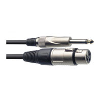 1m Stagg Mic Cable XLR F - 6.3mm Jack