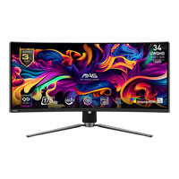 MSI MAG 341CQP QD-OLED 34" UWQHD 175Hz Adaptive Sync Curved HDR Monitor