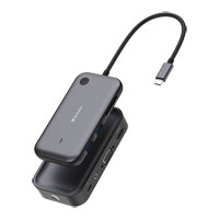 Verbatim Share My Screen 1080p USB-C Wireless Display Adapter with USB Hub and Card Reader – WDA-01