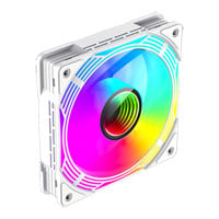 GameMax Infinity White 120mm ARGB Reversible Blade Case/CPU Cooler Fan