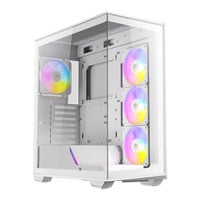 Antec C3 ARGB Mid Tower Tempered Glass PC Gaming Case White