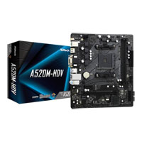 AsRock AMD A520M HDV AM4 micro-ATX Refurbished Motherboard