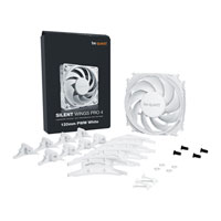 be quiet! 120mm Silent Wings Pro 4 PWM White Fan