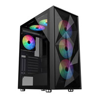 CiT Phantom XL Black Mid Tower E-ATX PC Gaming Case