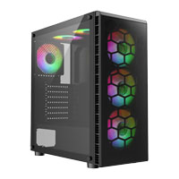 CiT Raider Black Mid Tower PC Gaming Case